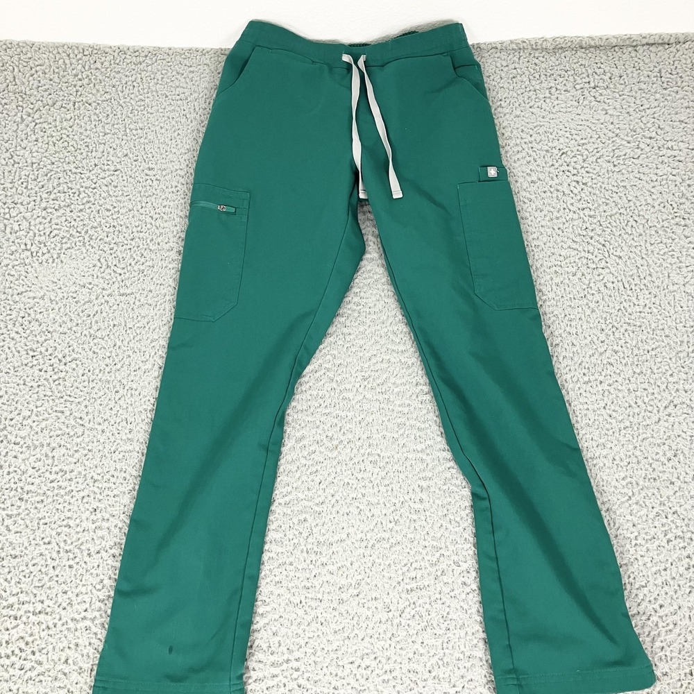 FIGS Scrub Pants Womens XS  Green Technical Collection Cargo Stretch
